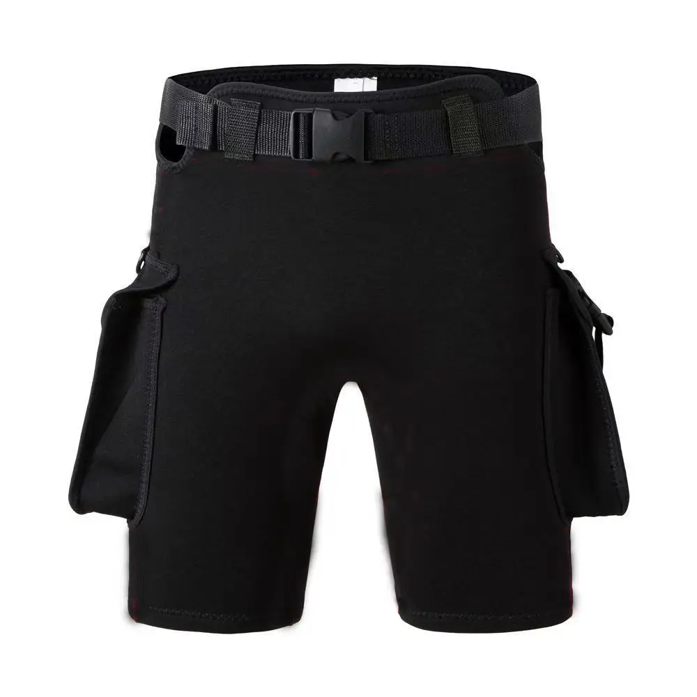 Sinodiving Custom Men's 3mm Neoprene Wetsuit Tech Diving Shorts & Surf Shorts with Tool Pocket - OEM Technical