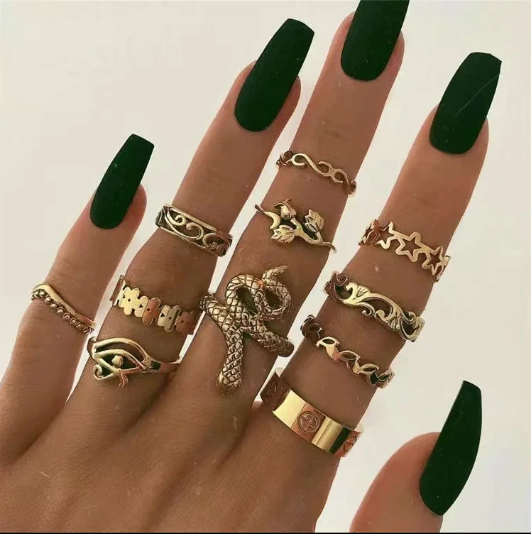 

Fashion gold snake ring set for women Wholesale NJ2106248, Picture