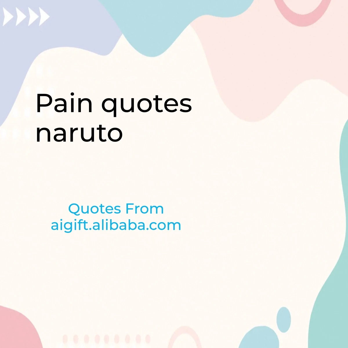 pain quotes naruto