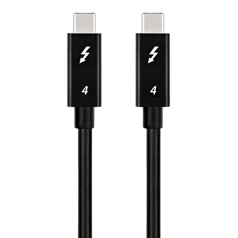 

Thunderbolt 4 Cable / USB 4 Cable - 40Gbps 100W Charging, Compatible with Thunderbolt 3 & USB-C, Black