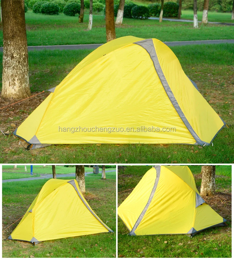 Hot Selling Ultralight Double Layer 1 Person Waterproof Camping Tent, CZX-032 Backpacing 1 Person Tent for Camper tent