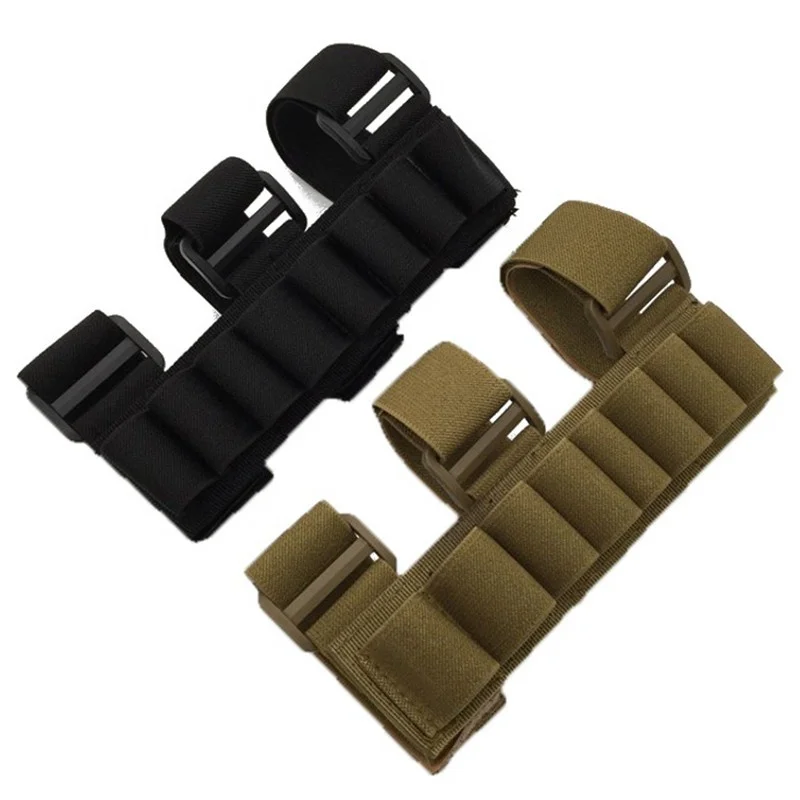 

Tactical Military 8 Rounds Rifle Buttstock Shooting Arm Bag Holder for Mag Pouch Hunting