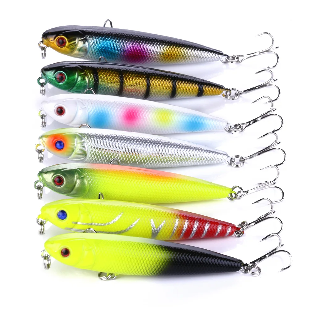 Artificial Hard Plastic Fishing Bait 8cm 8.6g Pencil Floating Fishing Tackle Lure