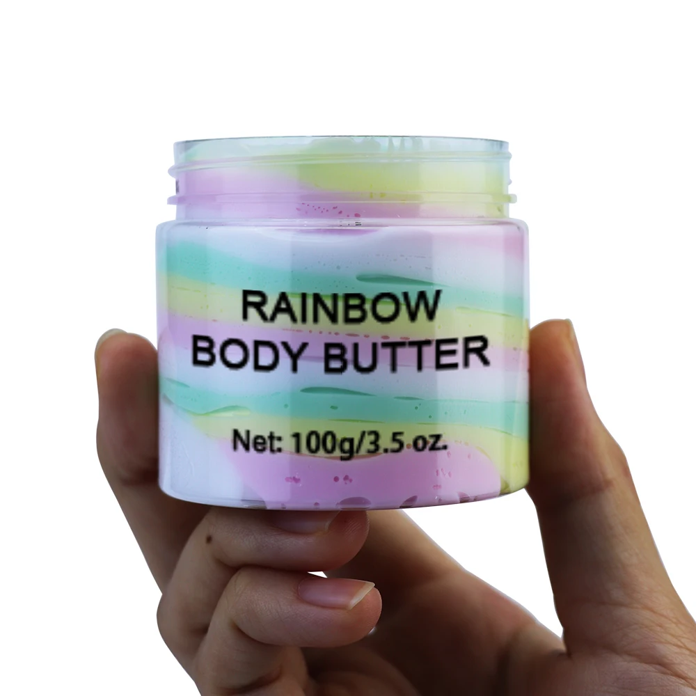 

Take Care Of Your Skin And Keep Healthy Brighter Skin Print Label Shea Vegan Body Butter Bulk, Rainbow
