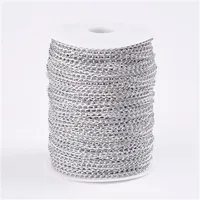 

Pandahall 3.5x6mm Silver Twisted Oxidated Aluminum Curb Chains Wholesale