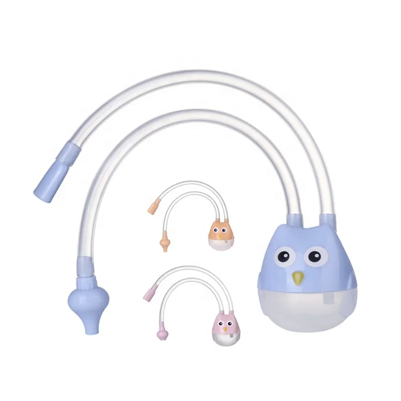 

Cartoon Baby Nasal Aspirator Nose Cleaners Manual Baby Nose Snot Vacuum Cleaner, Orange blue pink