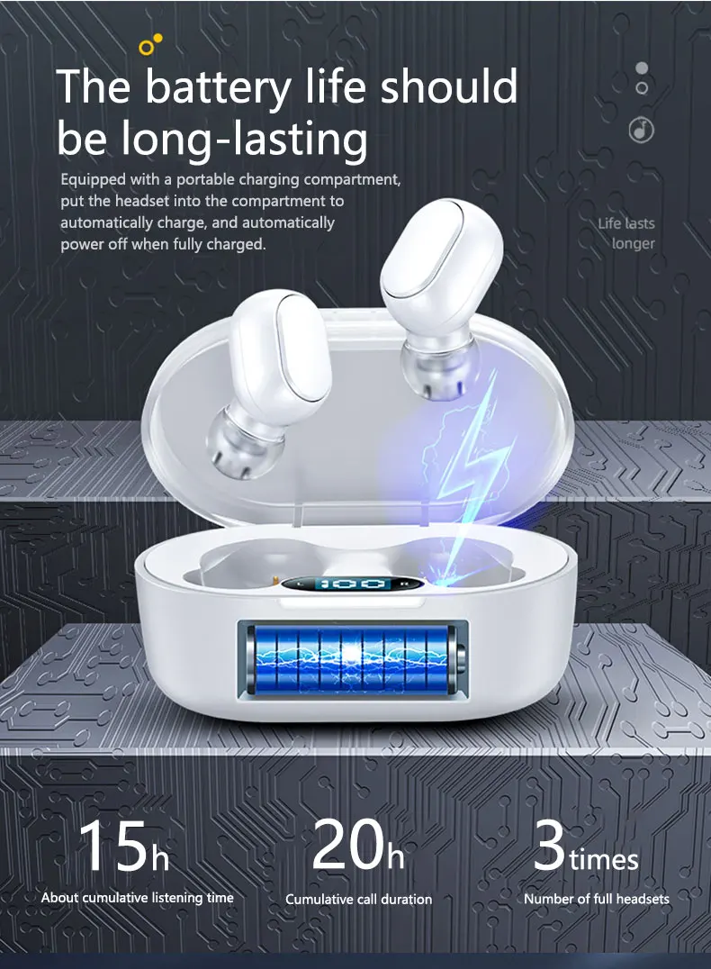 Wireless Earbuds 2020 New Product Amazon Top Seller Wireless Earphone Led Display Headset Factory Wholesale Bluetooth Earphone
