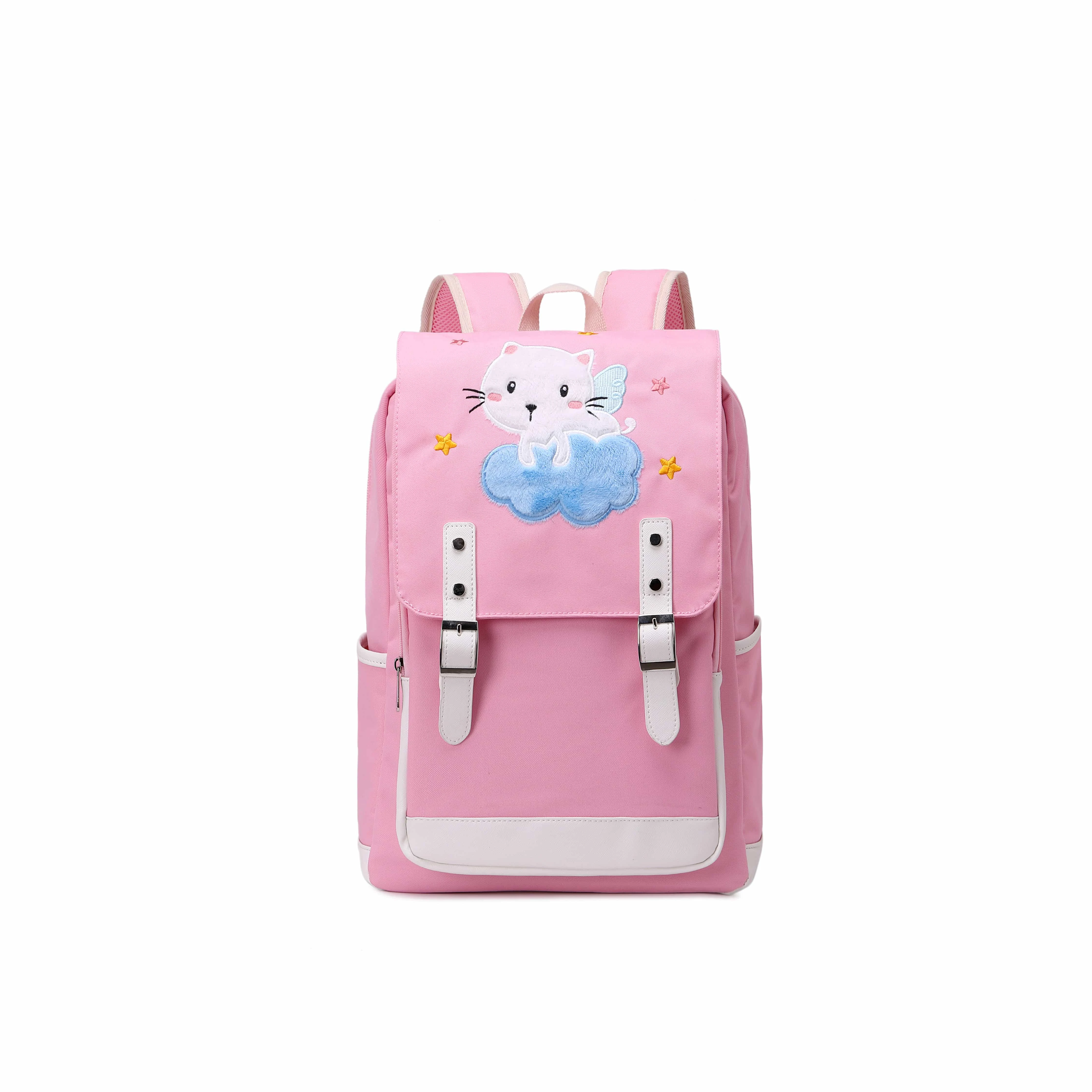 

lightweight waterproof large capacity Cartoon kitty wholesale student schoolbag shoulder bag, Gradient colours