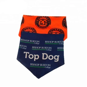 Image of Hotsale custom design customized oem logo printed cotton pet dog birthday bandana
