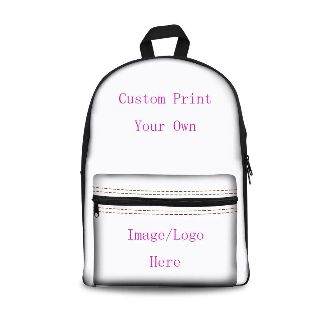 

custom Print Canvas material school Laptop backpack One piece Customized Printed, Picture shown