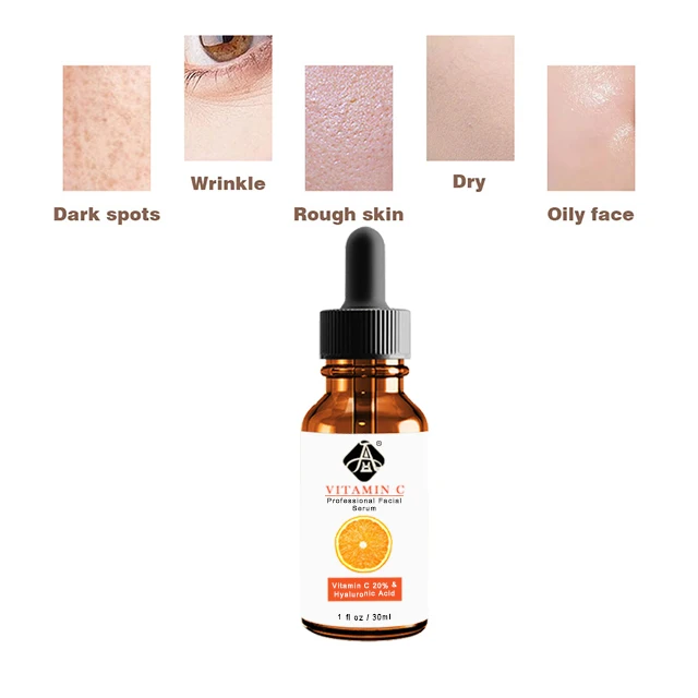 

AH Private Label Serum Whitening Vitamin C For Skin Organic Vitamin C Serum