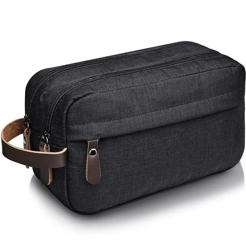 

LOW MOQ CUSTOM Men Travel Cosmetic Makeup Bags Organizer Bags Portable Nylon Toiletry Bag for Men