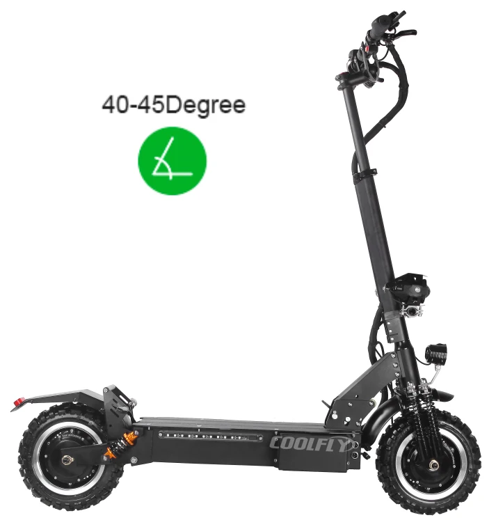 

COOLFLY 2021 new type long range 11inch 3000w 4000w 60v 72v scooter china fast electric scooters off road foldable, Black