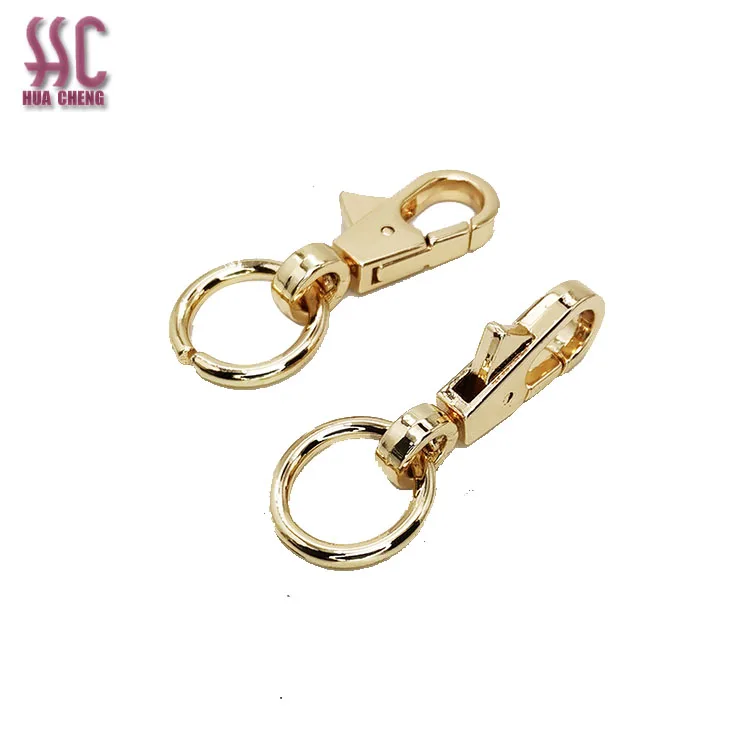 

Hot sell Keychain Buckle Zinc Alloy Dog Collar Snap Clasps Handbag swivel metal hook ready to ship