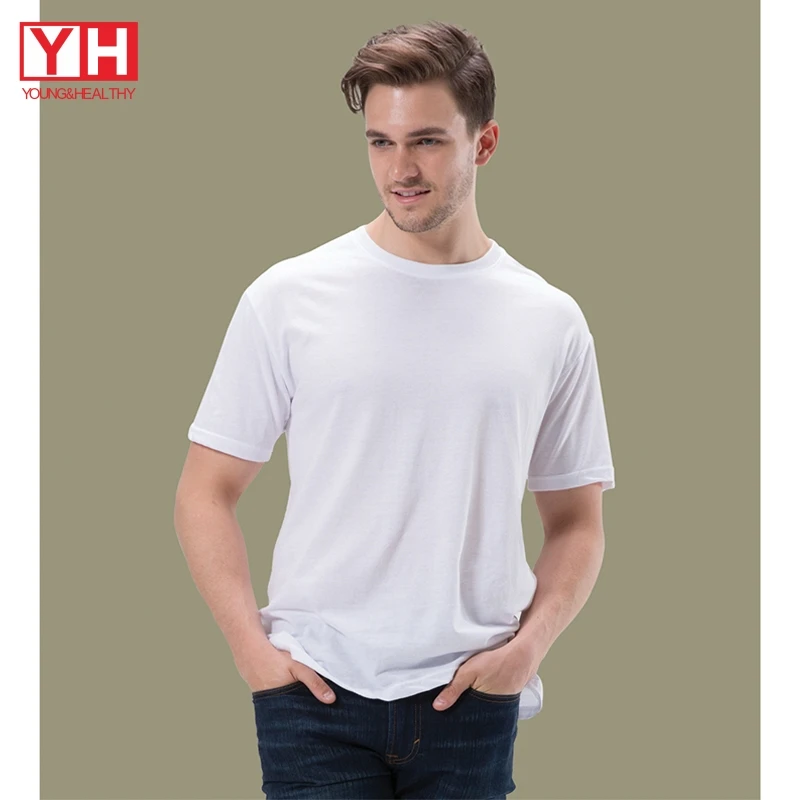 

Digital Printing Short Sleeve Printed Your Logo Man 100% Cotton Blank White T Shirt