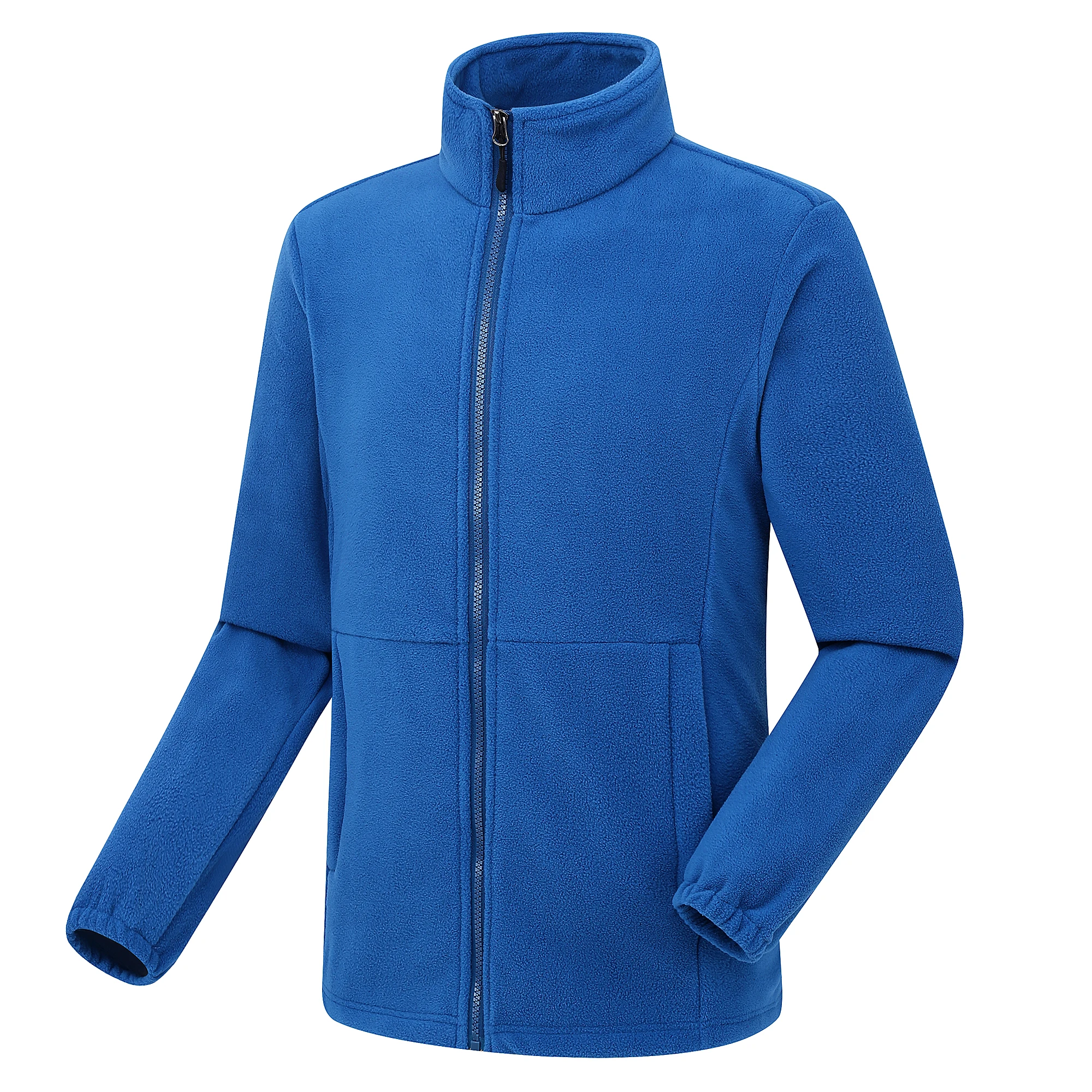

Men's custom unisex sherpa polar thick pile women fleece polartec fleece jacket navy blue fleece coat for men