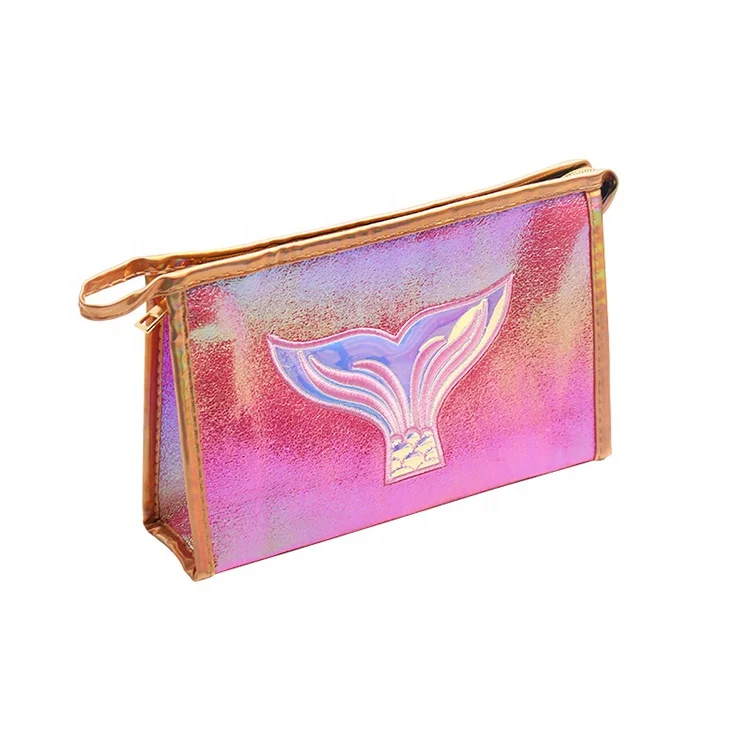 

wholesale mermaid design PU bag for cosmetic