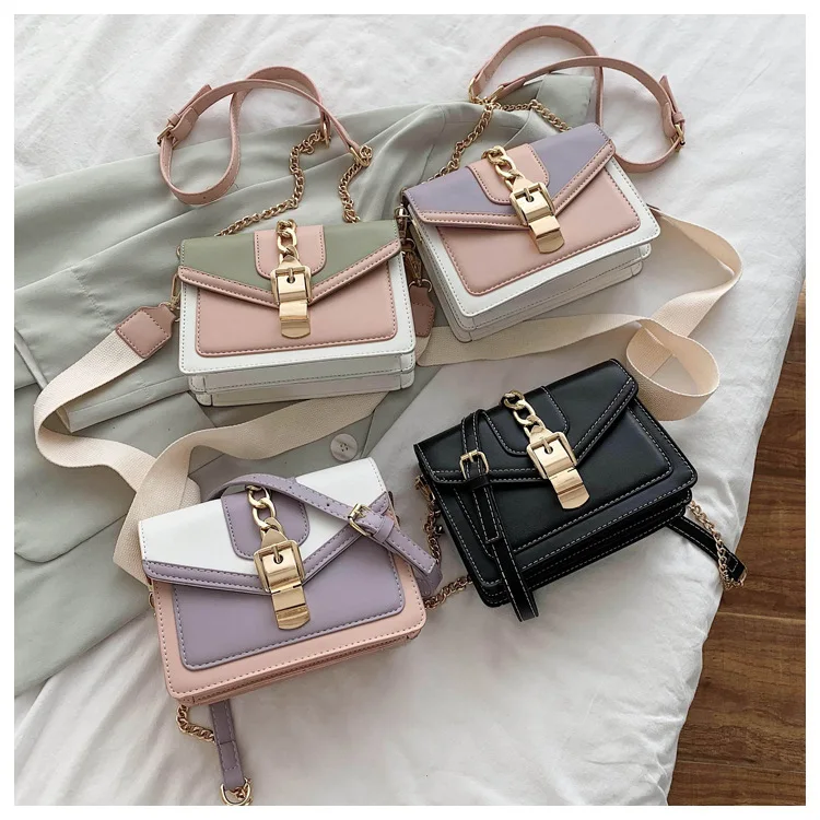 

2021 Factory Wholesale Ladies Small Messenger Handbags Luxury Purses Chain Hand bags For Women