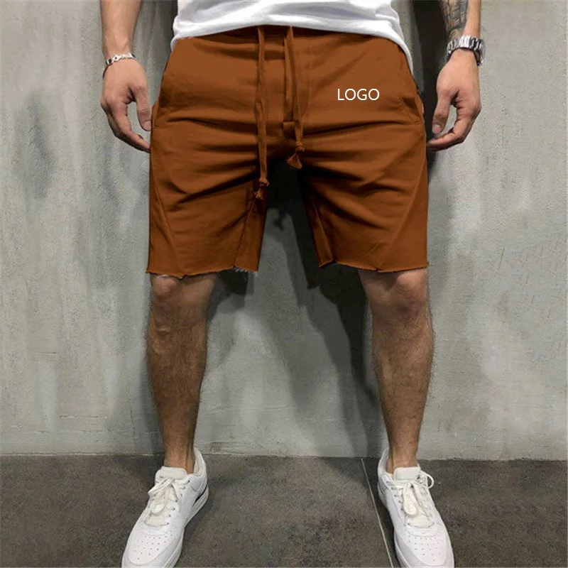 

Spot Supply Hot Sale Summer Outdoor Sports Running Fitness Men Beach Vacation Camel Elastic Drawstring Board Shorts Men