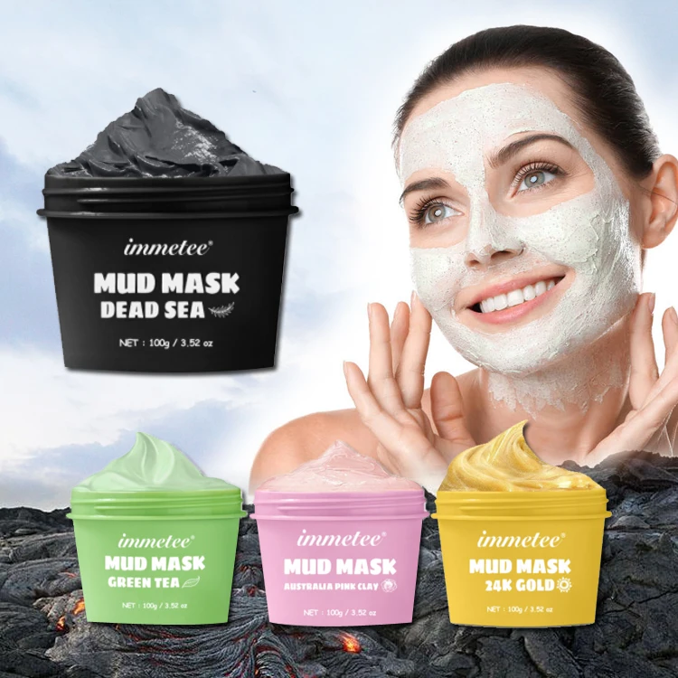 

Private Label 100% Vegan Dead Sea Mud Mask With Organic Natural Fruit Avocado Deep Cleaning Face Clay Mask