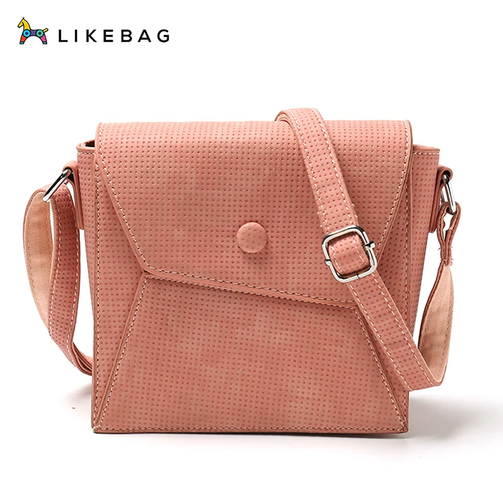 

LIKEBAG Korean Style Shoulder Bag Solid Color Cross Body Bag for Women