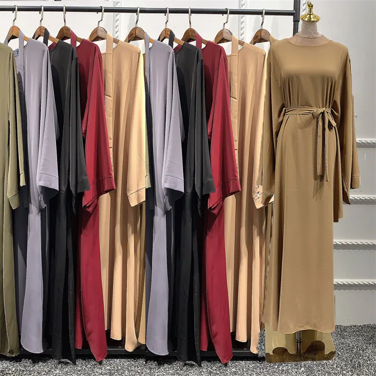 

High Quality Dubai Tutkish Afghan Arab Kaftan Prayer Islamic Clothing Simple Abaya Muslim Dresses For Women, Photo shown