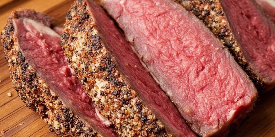 Fresh beef steaks ready to be seasoned