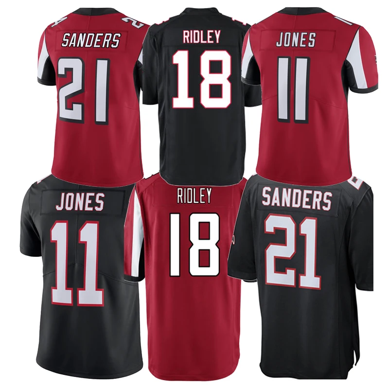 

Top-quality 24#FREEMAN 11#Jones 2#RYAN 18#RIDLEY 21#Sanders american football Jerseys