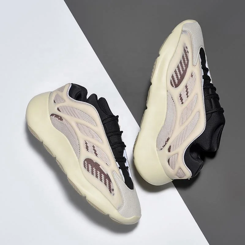 

High Quality Flying Knit Running Shoes Non-Slip Cushioning Sports Shoes Breathable Men's Casual Shoes