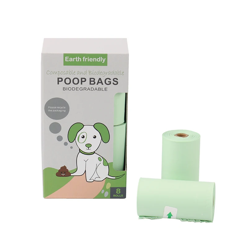 

DDP full stock EPI biodegradable dog poop bag pet dog waste bags eco dogs poop bag, Green