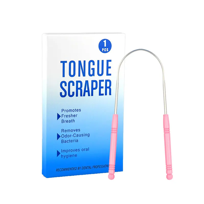 

ISO Approved Hot Selling Private Label Stainless Steel Metal Customize Tongue Cleaner Scraper