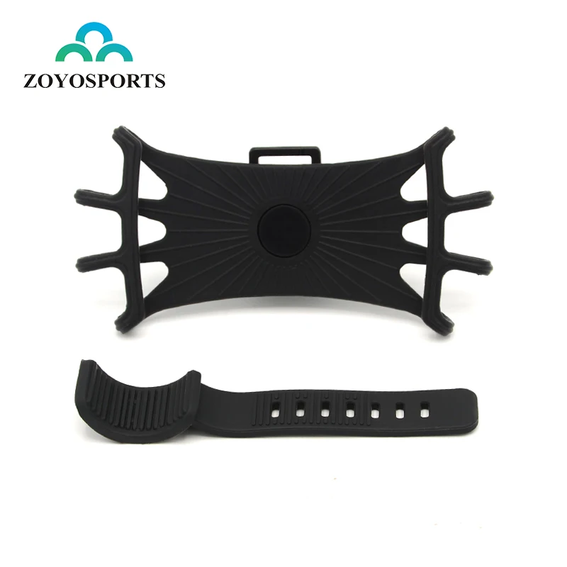 

ZOYOSPORTS Factory direct 360 degree rotating mobile phone holder anti-skid shockproof silicone holder, Black