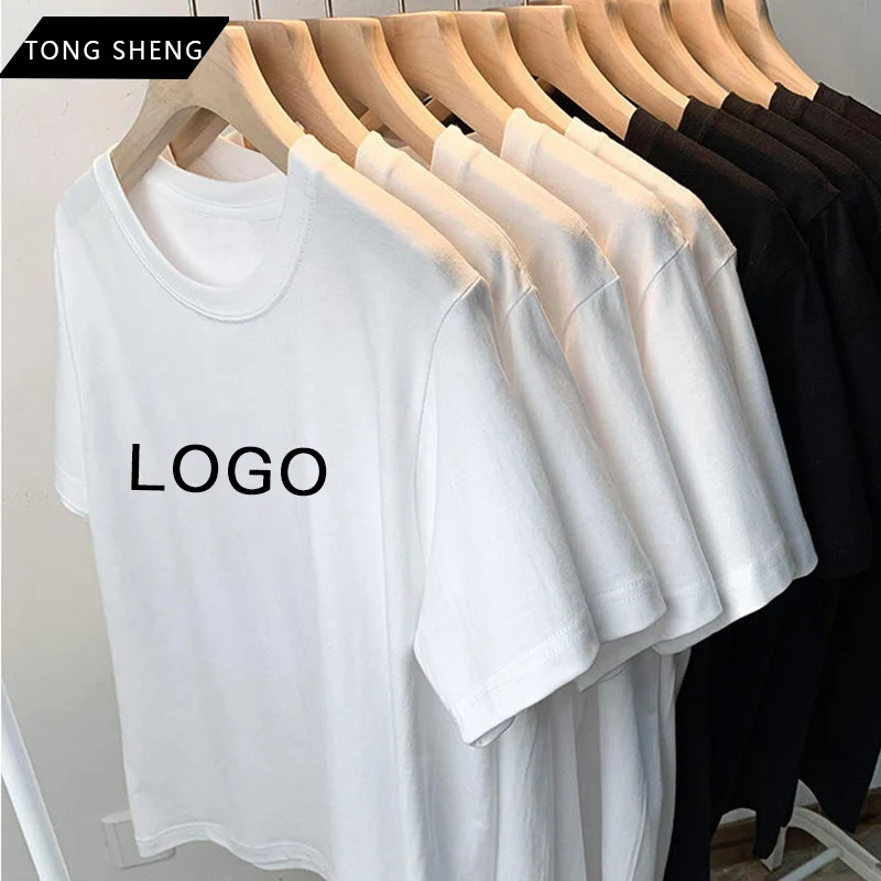 

Embroidered Printed t-Shirts Custom Logo White Tshirt PrintHigh Quality Personalised Custom Men t Shirt Printing, Custom colors