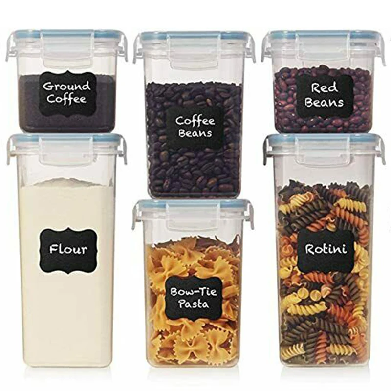 

Bekas Makanan Boites En Plastique Pour Pop Corn Organizadores Para Closet Recipientes Hermticos Refrigerator Containers, Black