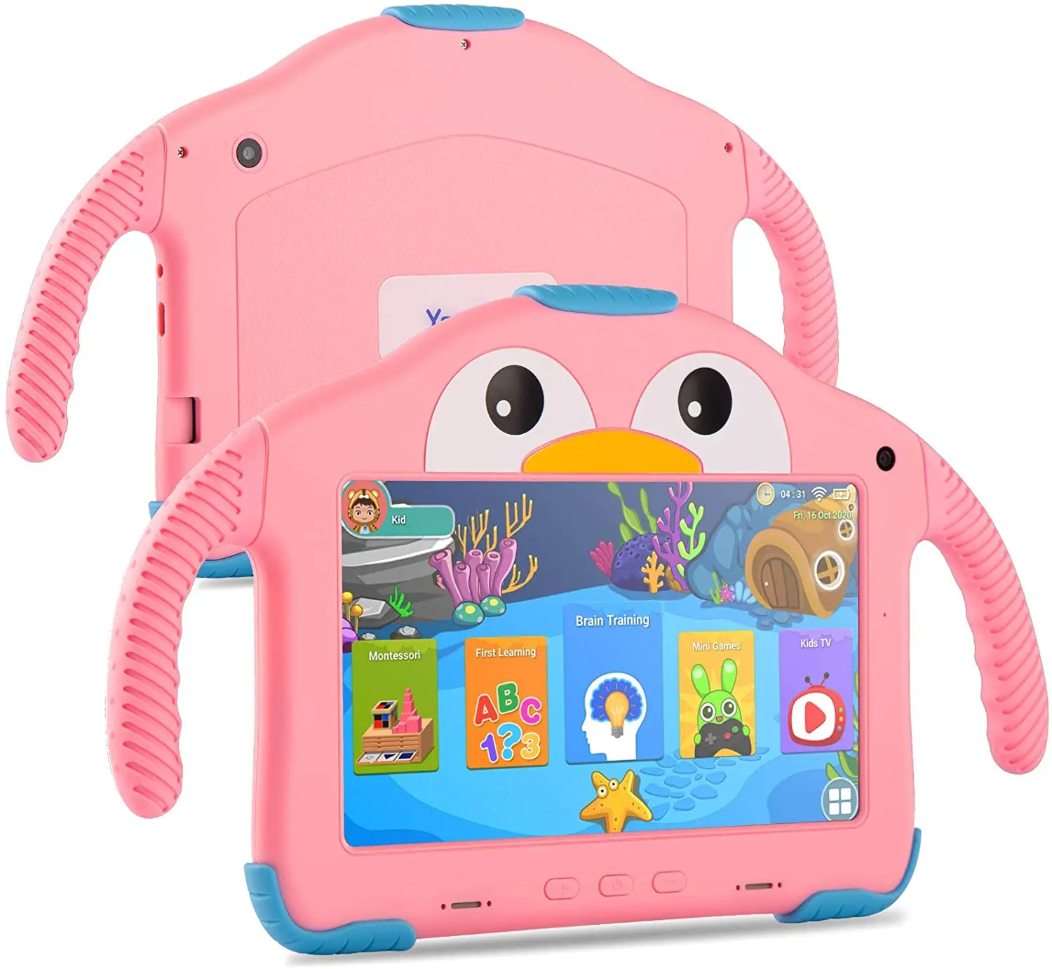 

Amazon Ebay best selling 7 inch Kids Tablet Pc with 3500 mAH 8 hours play video with Android 10.0 large stock in USA JAPAN, Blue