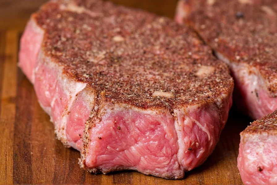 Grilled steak with Montreal seasoning