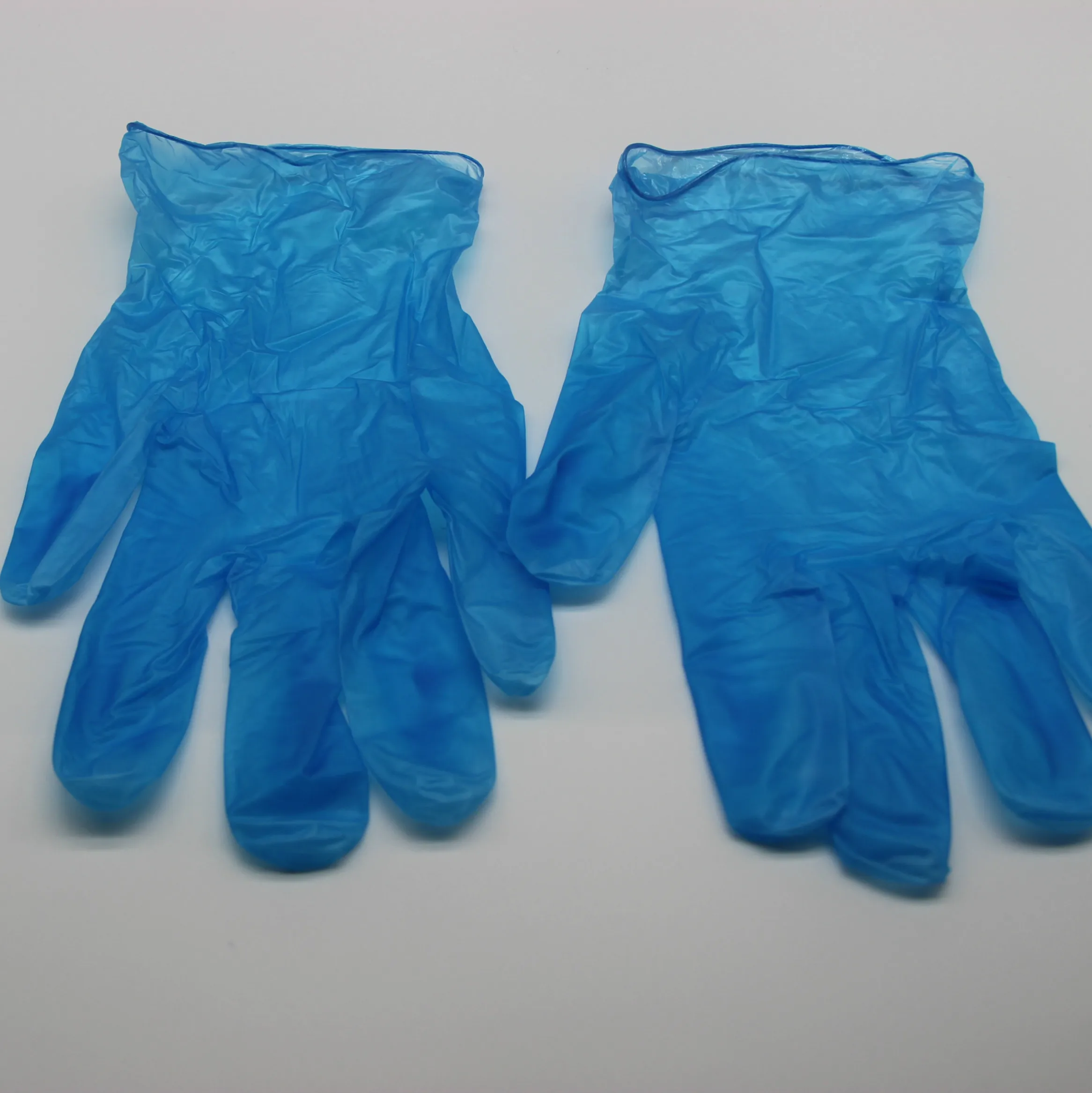 clear & blue & black food grade vinyl glove