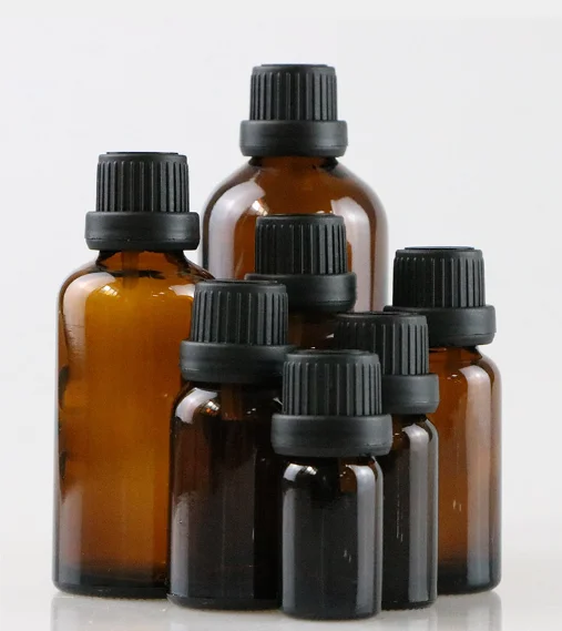Tamper Proof 5ml 10ml 15ml 20ml 30ml Amber Green Black Glass Essential