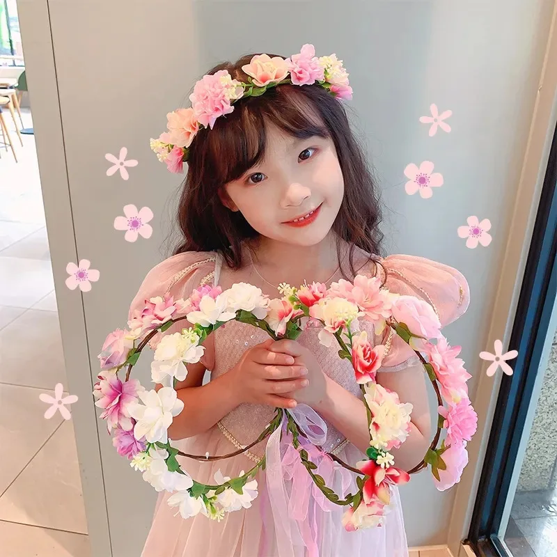 

New Princess Hair Accessories Cute Kids Girls Flower Head Band Clip Headbands Hair Bands Clip For Kid Girl