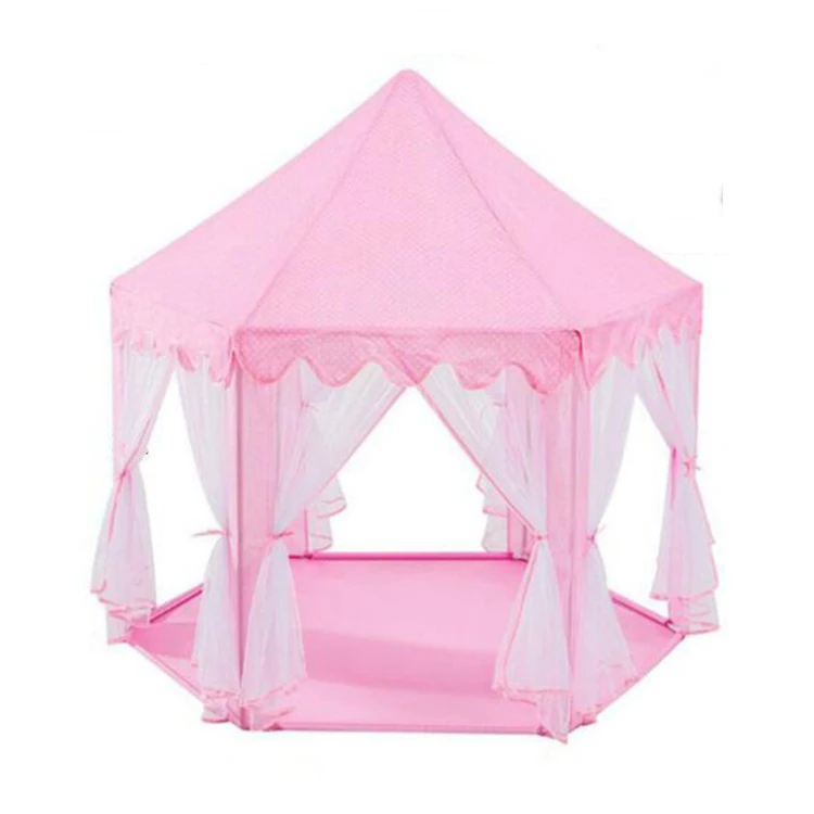 

Amazn hot sale nice price high quality Fabric Fairy Princess Castle House Kids Play Tent