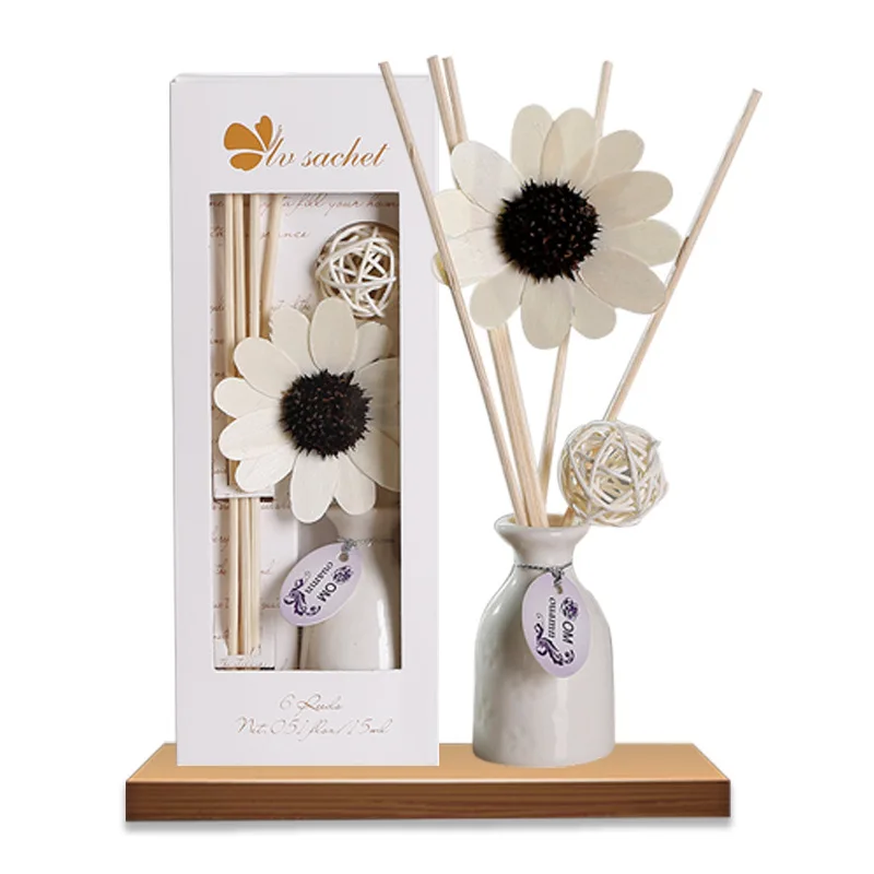 

aromatherapy fire-free luxury fragrant liquid home reed diffuser set