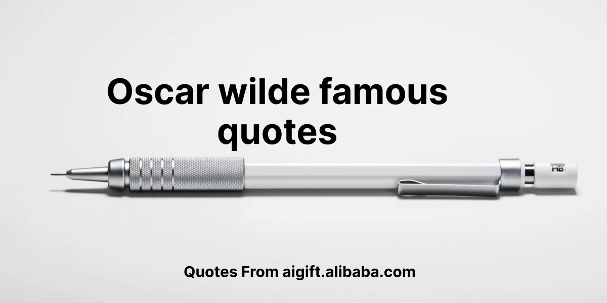 oscar wilde famous quotes