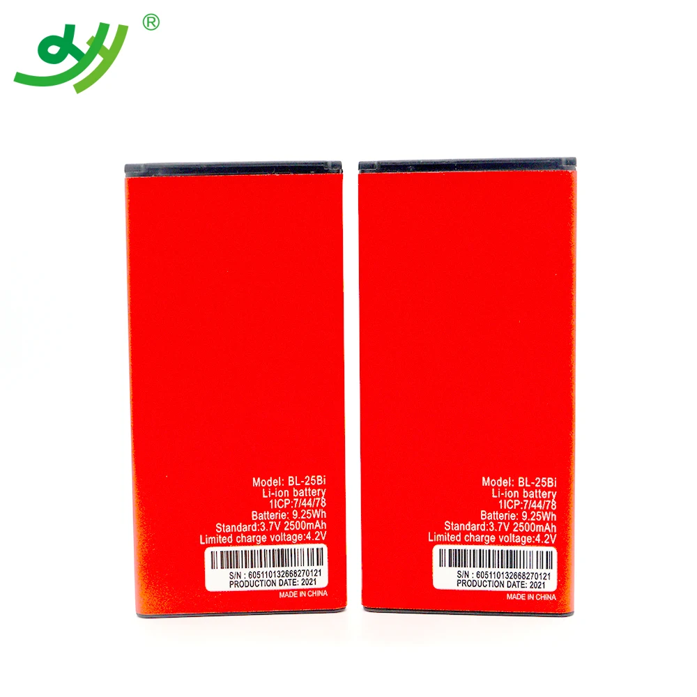 

Factory Replacement Digital Lowest Price High Capacity Mobile Phone Bl-25bi Battery For Itel 5600 It5610 Gb/t 18287 2013, Red