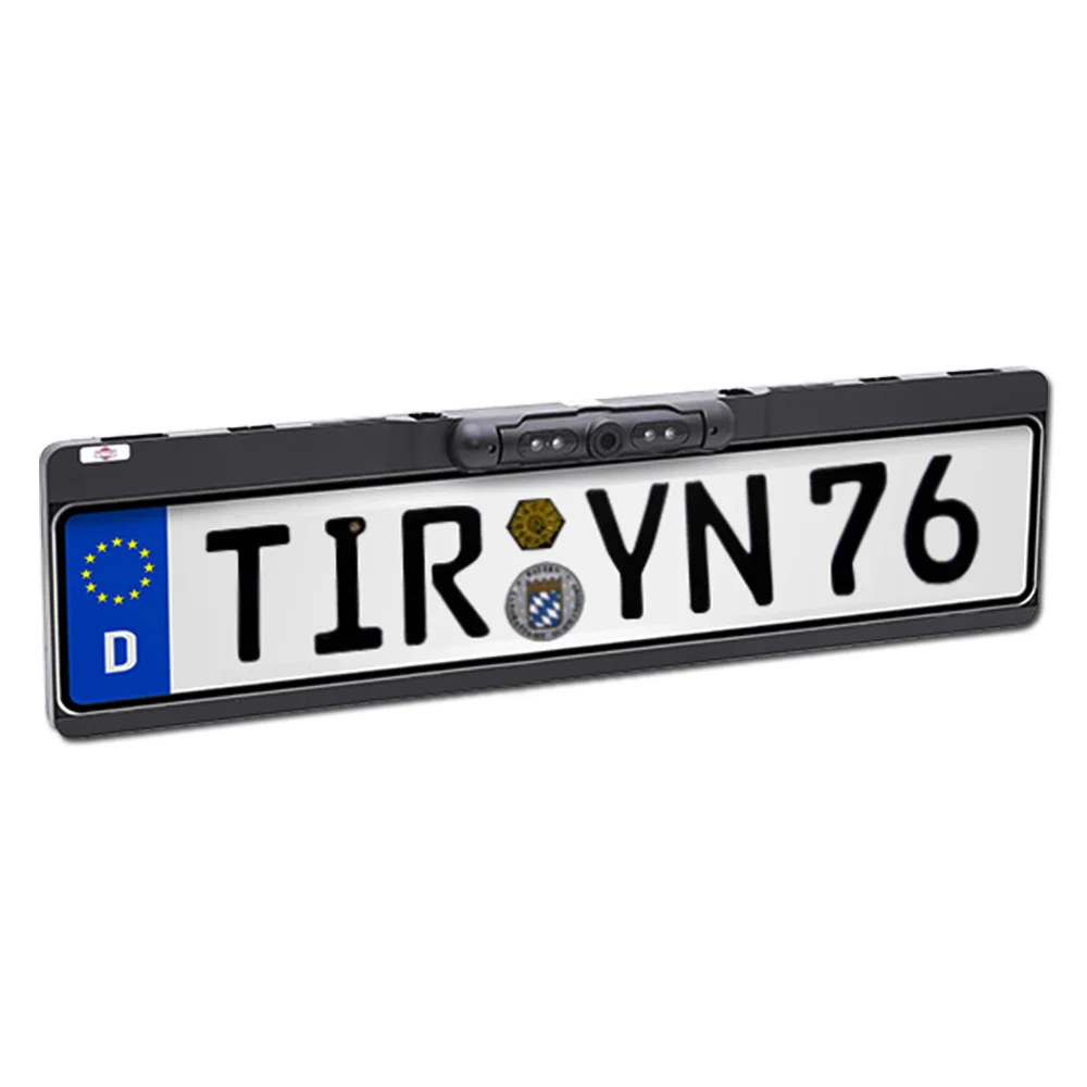 

Universal European Car Reverse License Plate Frame Mount Size Rear View Backup License Car Number Plate Camera