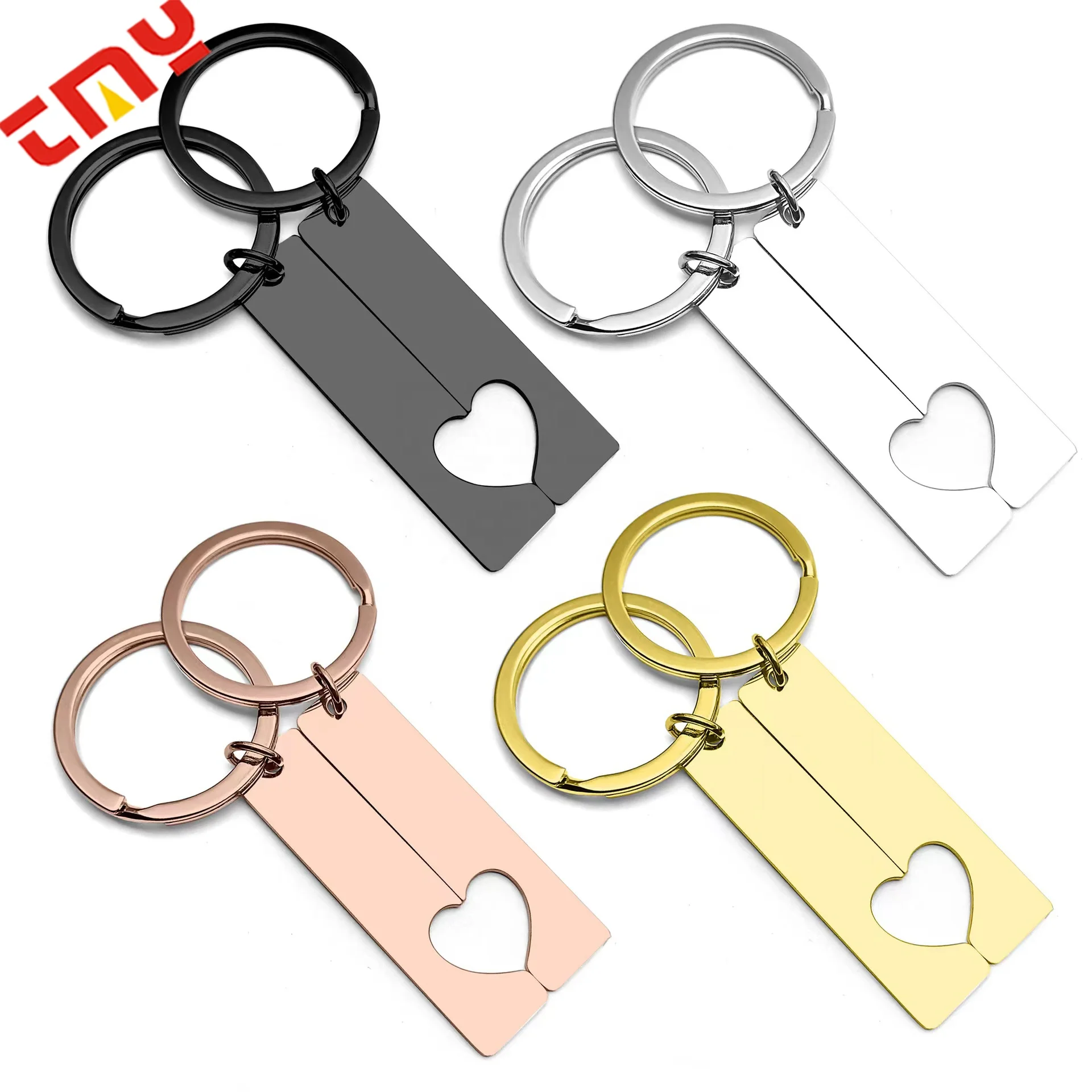 

2023 Hot Sale Good Price ODM Personalized Custom Logo Luxury DIY Stainless Steel Blank Metal Key chain For Engraving