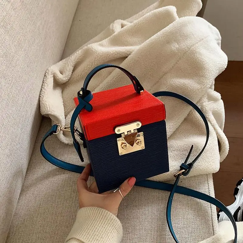

2020 New Design Ladies Fashion Leather Box Handbag Casual Crossbody Shoulder Bags for Women Girls