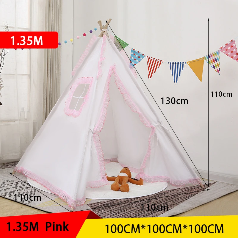 

tents for events outdoor Infantil House For Children Cabana Kids Decoration Carpet LED Lights for Tents, Polychromatic