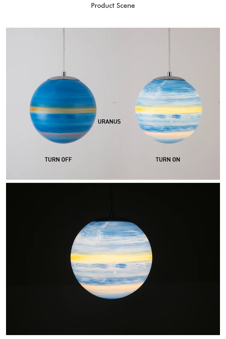 New style round lamps home decor pendant light exterior resin light globe pendant light
