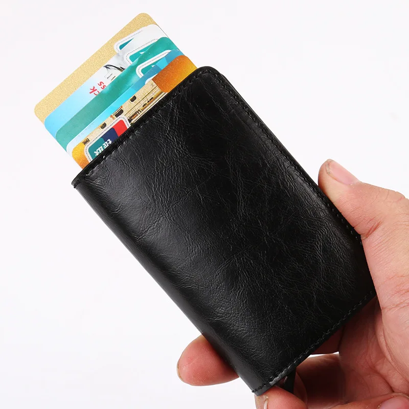 

DIENQI Rfid Card Holder Men Wallets Money Bag Purse Small Leather Slim Wallets Mini Wallets