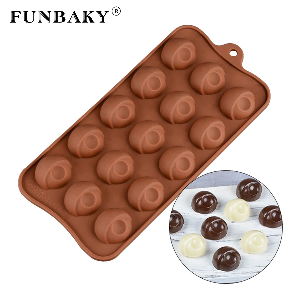 

FUNBAKY Multi - cavity candy making unique ball shape chocolate silicone mold sweet soft candy gummy mould for cake decorating, Customized color